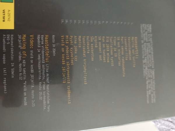 3 musiikki dvd tä, Yö, Popeda. Mamba Rovaniemi – foto 8