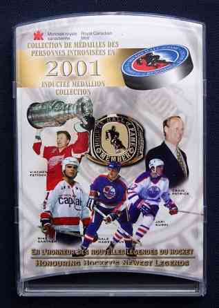 Jääkiekon Hall Of Fame tulokkaat 2001 keräilykokoelma Uusikaupunki