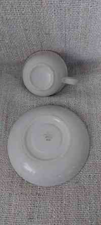 Teekannu, kahvikupit, lautaset, Arabia, EDULLISESTI Sotkamo