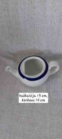 Teekannu, kahvikupit, lautaset, Arabia, EDULLISESTI Sotkamo