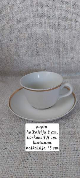 Teekannu, kahvikupit, lautaset, Arabia, EDULLISESTI Sotkamo - photo 4