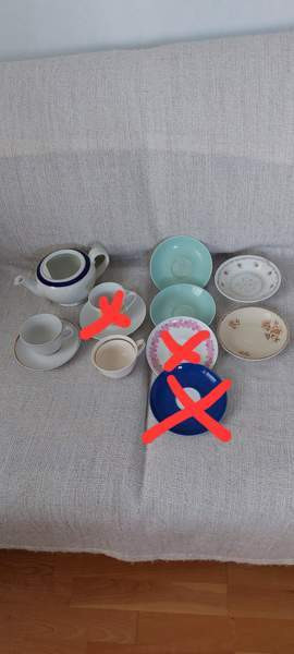 Teekannu, kahvikupit, lautaset, Arabia, EDULLISESTI Sotkamo - photo 1