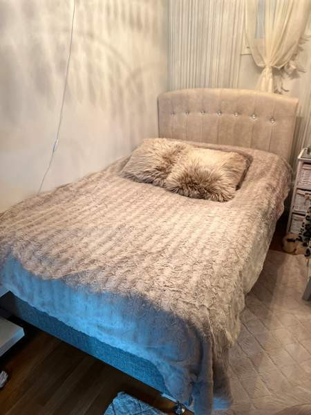 120x200 harmaa jenkkisänky + timanttipääty Kangasala – foto 1