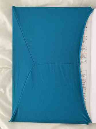 Suojakansi kirjalle / kalenterille, turkoosia kangasta Espoo