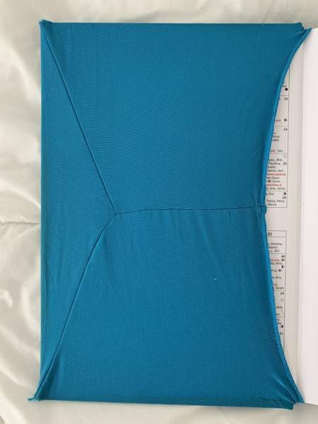 Suojakansi kirjalle / kalenterille, turkoosia kangasta Espoo - photo 4