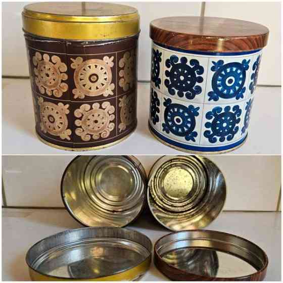 Vintage Viri kaakao peltipurkki keräily sisustus Helsinki