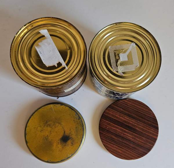 Vintage Viri kaakao peltipurkki keräily sisustus Helsinki - valokuva 8