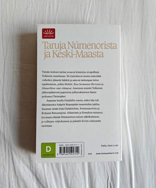 Keskeneräisten tarujen kirja J.R.R. Tolkien pokkari Tampere – foto 2