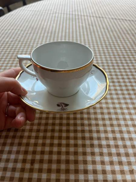 Arabia pieni muki ja aluslautanen Helsinki - valokuva 1