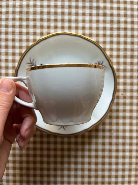 Arabia pieni muki ja aluslautanen Helsinki - valokuva 3