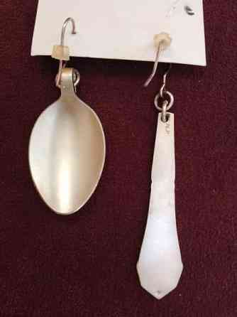 Uudet lusikka-korvakorut suojalakattu Leppävirta