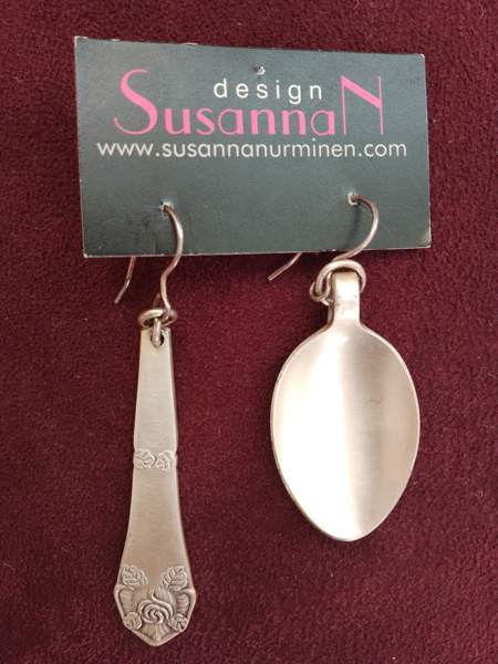 Uudet lusikka-korvakorut suojalakattu Leppävirta - photo 1