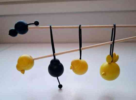 Aarikka pääsiäiskoristeet 5 kpl Рованиеми