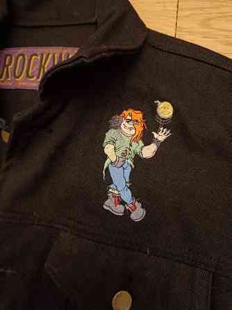 Exodus Good Friendly Violent Fun vintage farkkutakki Vantaa