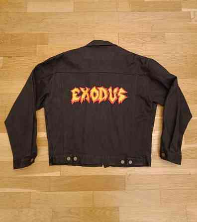 Exodus Good Friendly Violent Fun vintage farkkutakki Vantaa