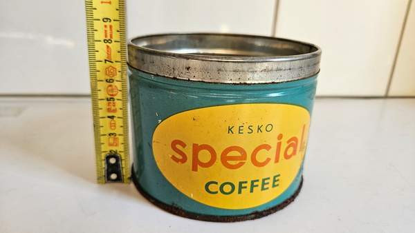 Kesko vintage peltipurkki kahvi purkki Helsinki - valokuva 2