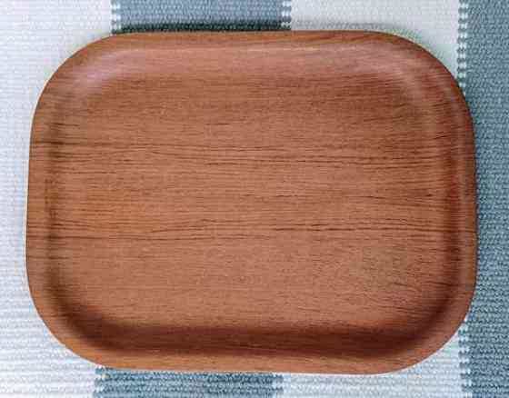 60-luvun pieni Backman teak-tarjotin Helsinki