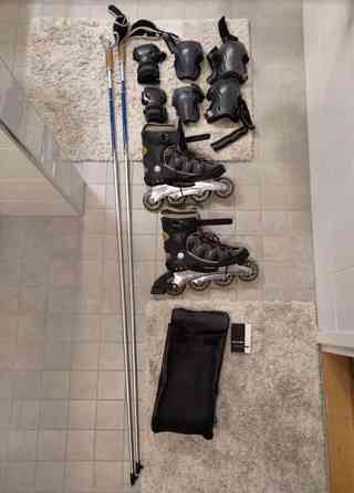 K2 rullaluistimet 43 + sauvat 170 cm + suojukset L Helsinki