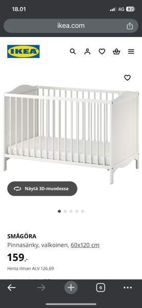 Vauvan sänky+petivaatteet+reunapehmusteet Helsinki - изображение 1