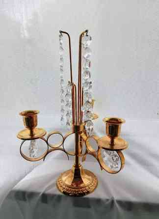 Turun Kristalli kynttelikkö kolmelle kynttilälle Helsinki