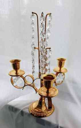 Turun Kristalli kynttelikkö kolmelle kynttilälle Helsinki