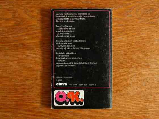 Leonard Cohen - Rakkauden orjat (runokirja) Tampere