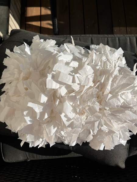 Valkoiset huiskat / pompomit Oulu – foto 1