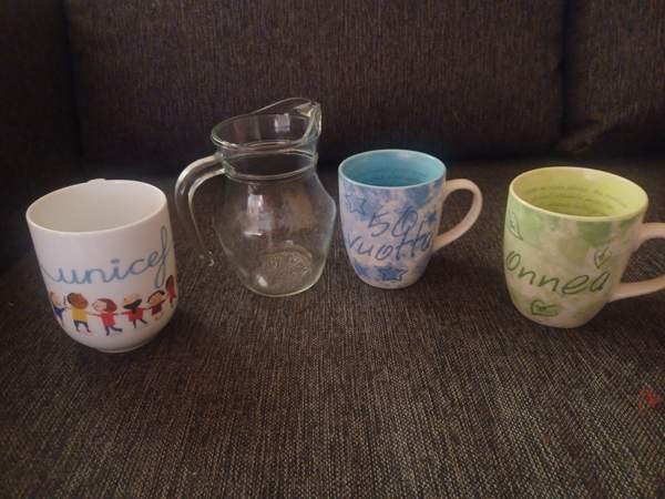 Mukit ja lasikannu Raasepori – foto 1