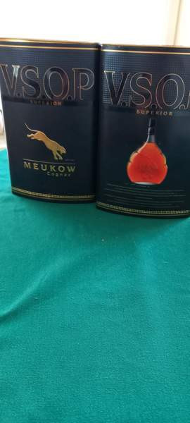 2 kpl VSOP Meukow cognac peltipurkkeja Helsinki – foto 2