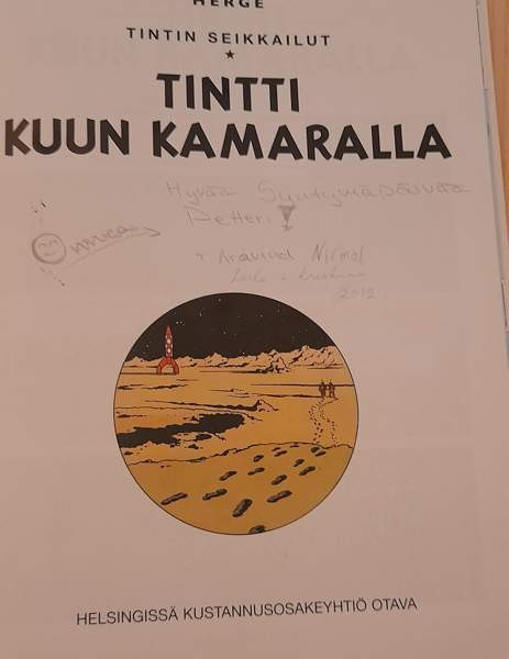 Päämääränä kuu + Tintti kuun kamaralla ( Kovakantiset ) Kerava – foto 1