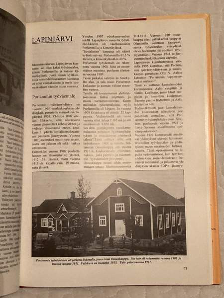 Työn ja aatteen talot - työväentalojen historiaa Uudellamaalla Savonlinna – foto 4