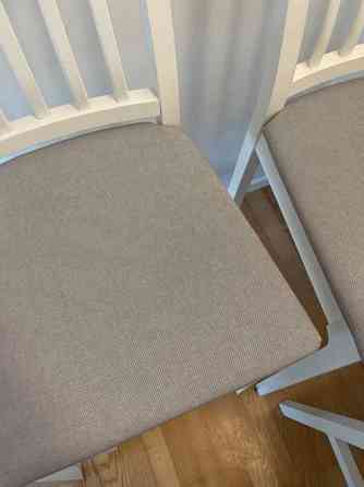 4kpl Baarituoli, valkoinen/vaaleanharmaa, 75 cm. Mänttä-Vilppula