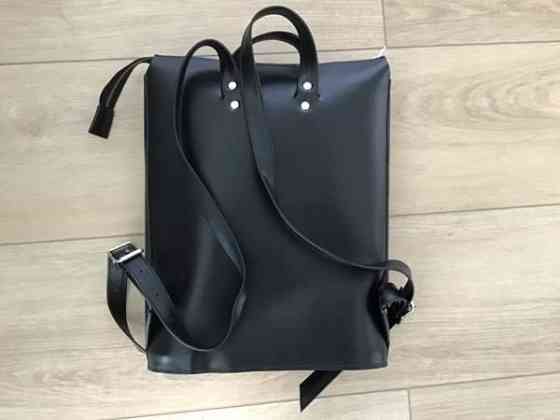 Pihka Lider musta nahkainen reppu uusi Seinaejoki