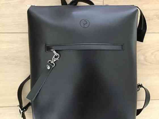 Pihka Lider musta nahkainen reppu uusi Seinaejoki