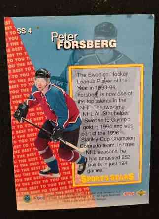 Peter Forsberg keräilykortti Vantaa