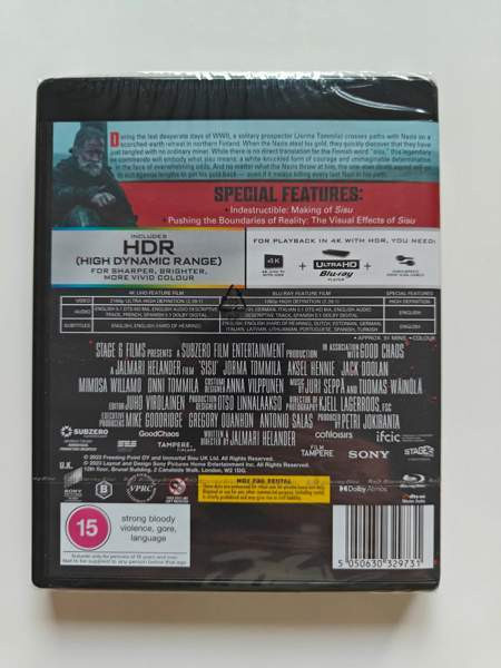 Sisu 4K UHD + Blu-ray (avaamaton) Турку - изображение 2