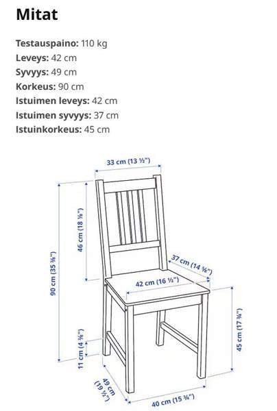 Ikean koottavat puuvalmiit tuolit Hausjärvi - valokuva 1