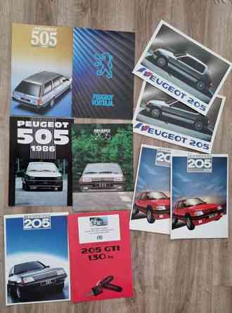 Peugeot esitteet 10 kpl Jaervenpaeae