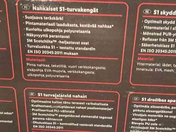 Turvakengät Parkside Vantaa