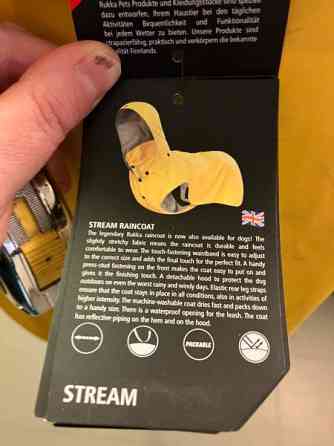 Uusi RUKKA sadetakki 45cm koiralle Helsinki