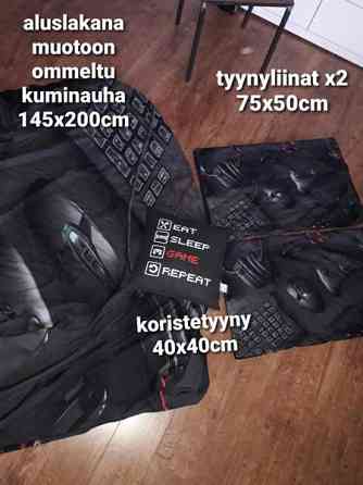 Pelaajalle, 2xtyynyliina, aluslakana ja koristetyyny Tuusula