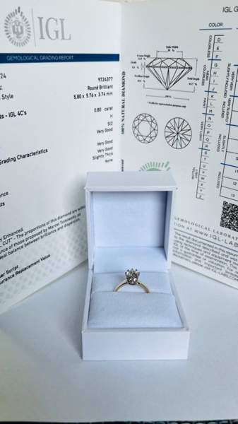 Uusi Kultasormus käsintehty tilauksesta 14K(585) 0,80ct timantilla, koko 16,5 Jaervenpaeae – foto 3