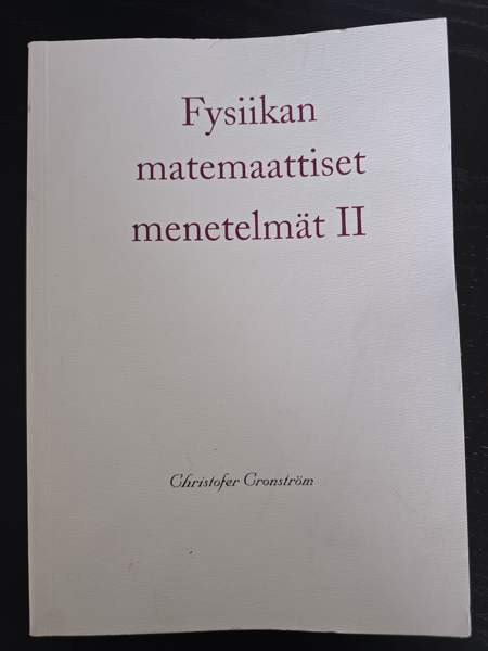 Fysiikan matemaattiset menetelmät II Helsinki – foto 1