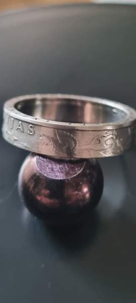 Kolikkosormus Latvia Lati Ilmainen toimitus! Mustasaari - photo 3