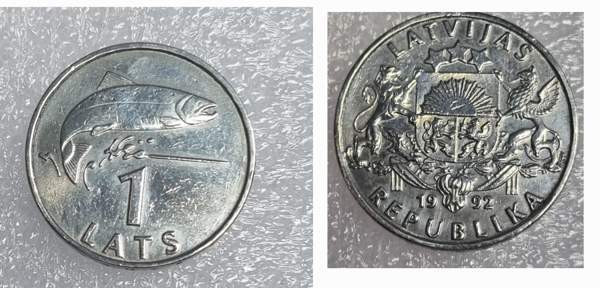 Kolikkosormus Latvia Lati Ilmainen toimitus! Mustasaari - photo 6