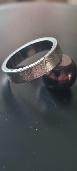 Kolikkosormus Latvia Lati Ilmainen toimitus! Mustasaari - photo 1