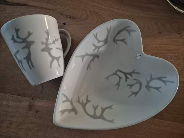 Pentik Saaga sydänmalja+muki Пори - изображение 2