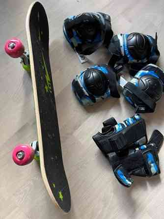 Lasten skeittilauta ja suojat Kangasala