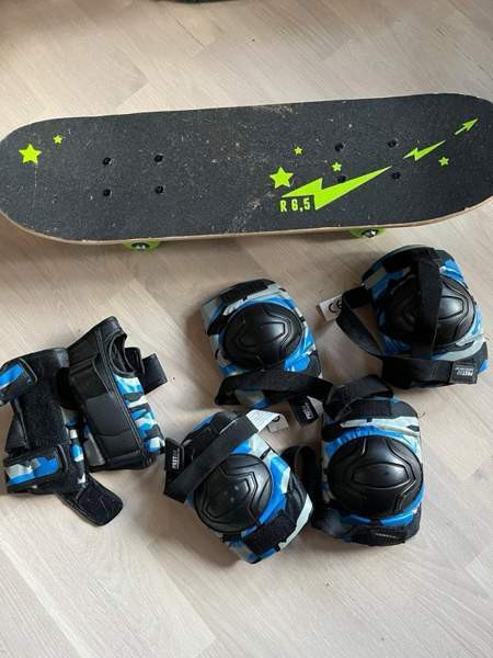 Lasten skeittilauta ja suojat Kangasala – foto 1