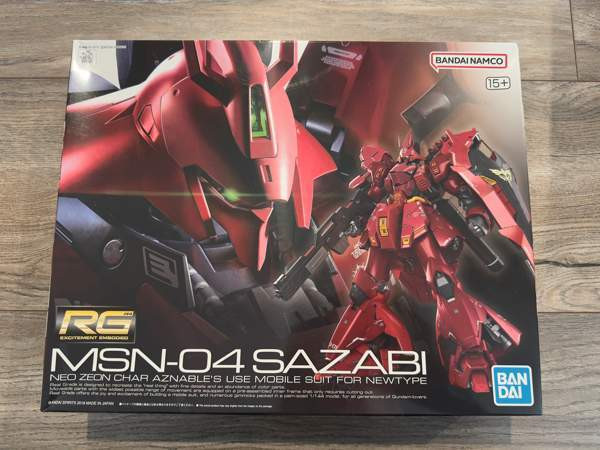 Gunpla MSN-04 Sazabi Gundam RG Kokkola - valokuva 1